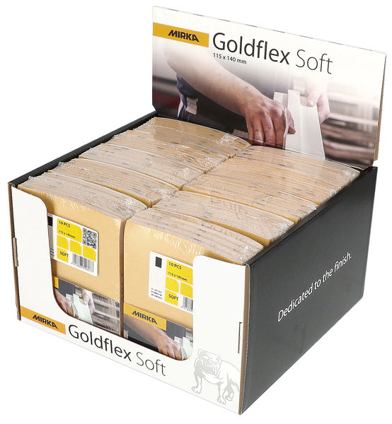 Goldflex Soft 115 x 140 mm coupe abrasive sur mousse